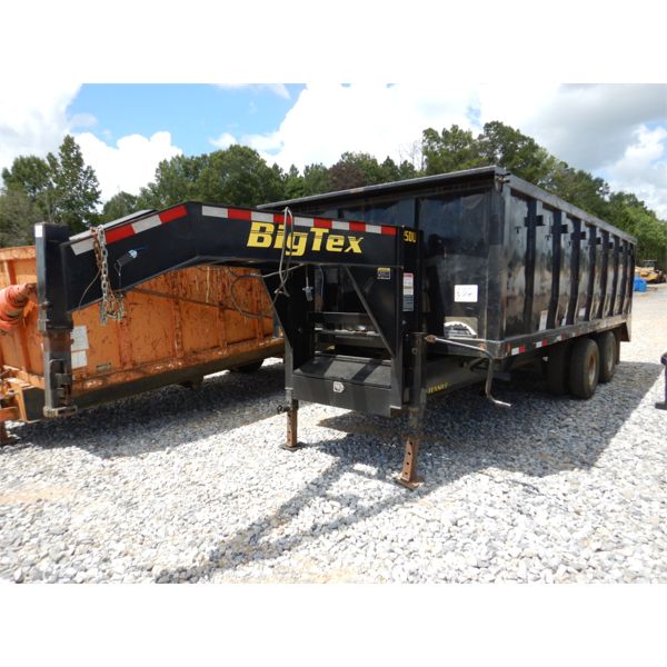 2014 BIG TEX 25DU GOOSENECK Dump Trailer