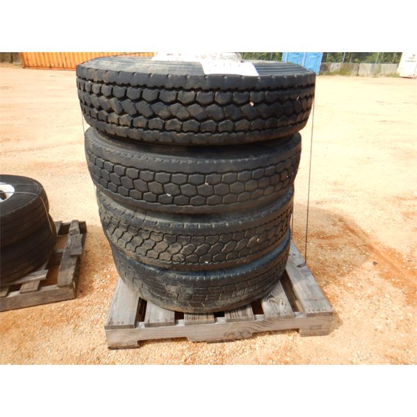 (4) 11R22.5 TIRES & RIMS (A2)