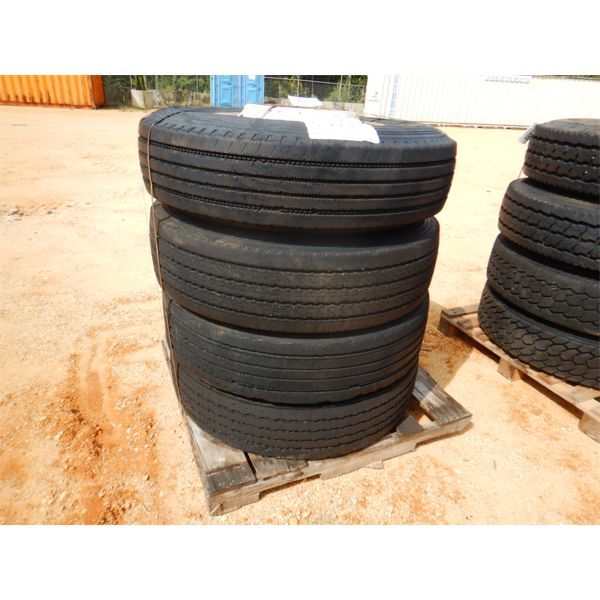 (4) 11R22.5 TIRES & RIMS (A2)