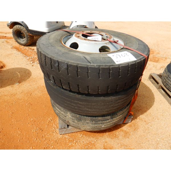 (3) 11R25 TIRES & RIMS (A2)