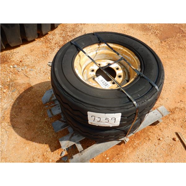(2) 11L-16 TIRES & RIMS (B9)