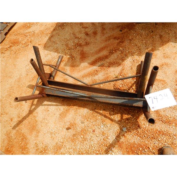 (2) METAL SAW HORSES (B9)