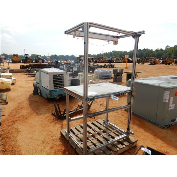 (2) METAL WORK TABLE W/LIGHT (B9)