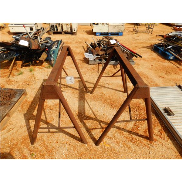 (2) METAL SAW HORSES (B9)