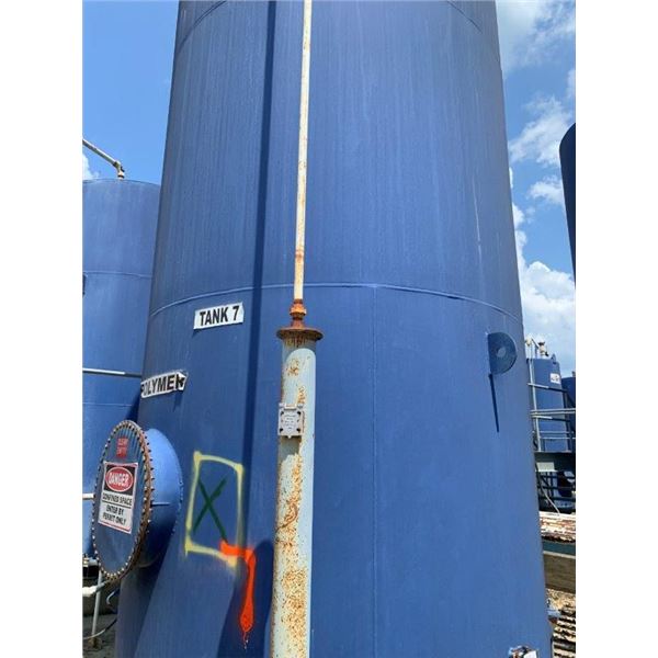 2012 HALL TANK CO 8000 GAL POLYMER TANK