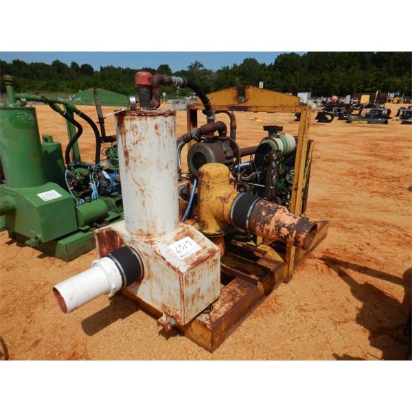 WELL POINT PUMP W/ JOHN DEERE DIESEL ENGINE, SKID MTD, 238 HOURS