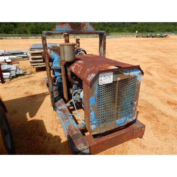 WELL POINT PUMP W/ DIESEL ENGINE, SKID MTD