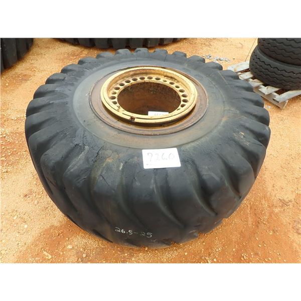 26.5-25 TIRE & RIM (B-8)