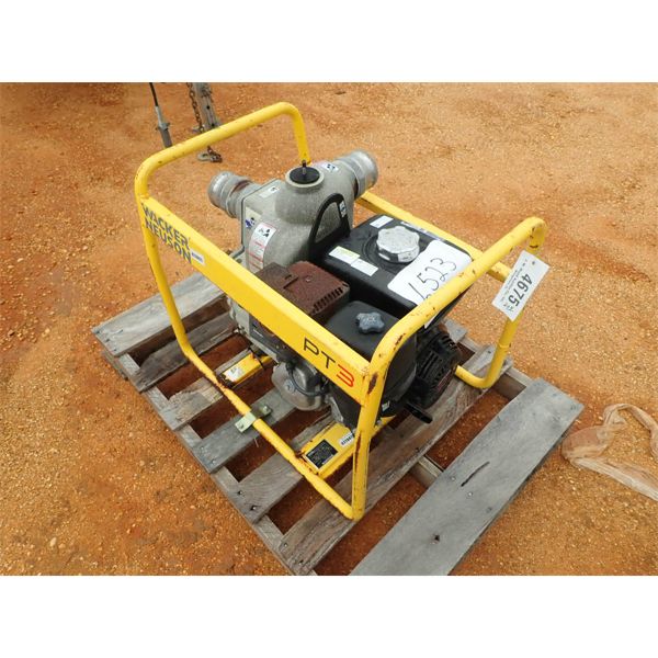 WACKER PT3A PUMP, GAS ENGINE (B4)
