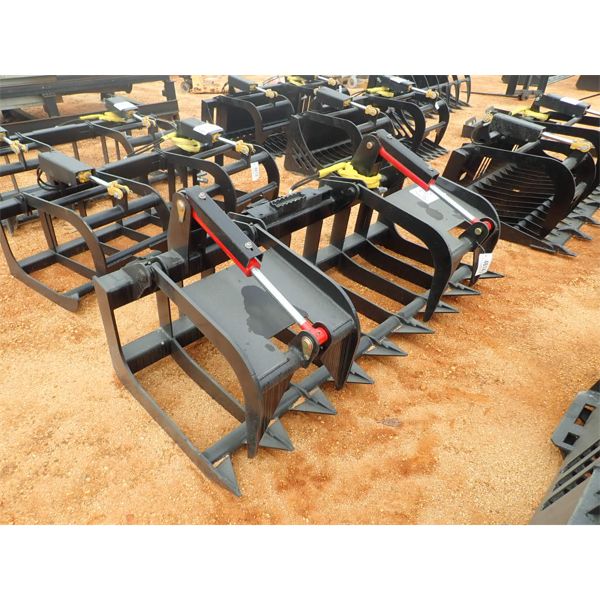 ROOT RAKE GRAPPLE, 74" WIDE (FITS SKID STEER LOADER) (B5)