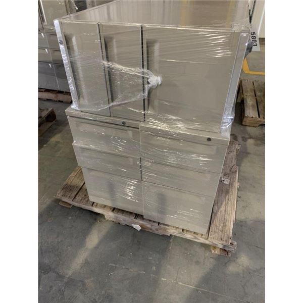 (6) METAL CABINETS WITH DRAWERS ~Selling Offsite: Located in De Kalb, MS~