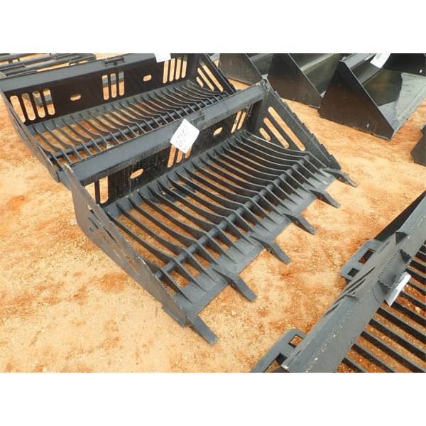 60" ROCK BUCKET W/TEETH (FITS SKID STEER LOADER) (B5)