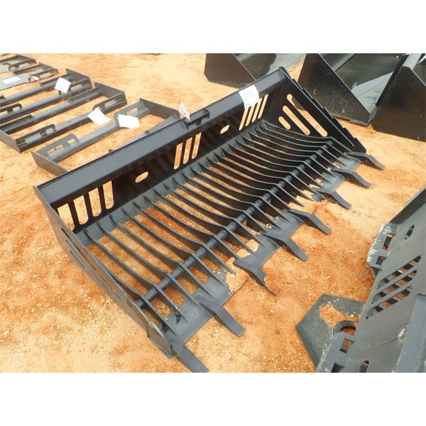 80" ROCK BUCKET W/TEETH (FITS SKID STEER LOADER) (B5)