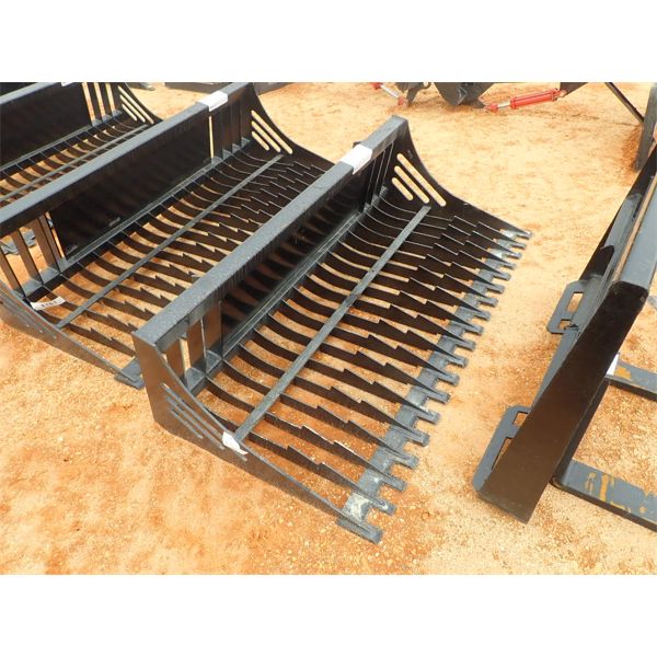 72" SKELETON ROCK BUCKET (FITS SKID STEER LOADER) (B5)