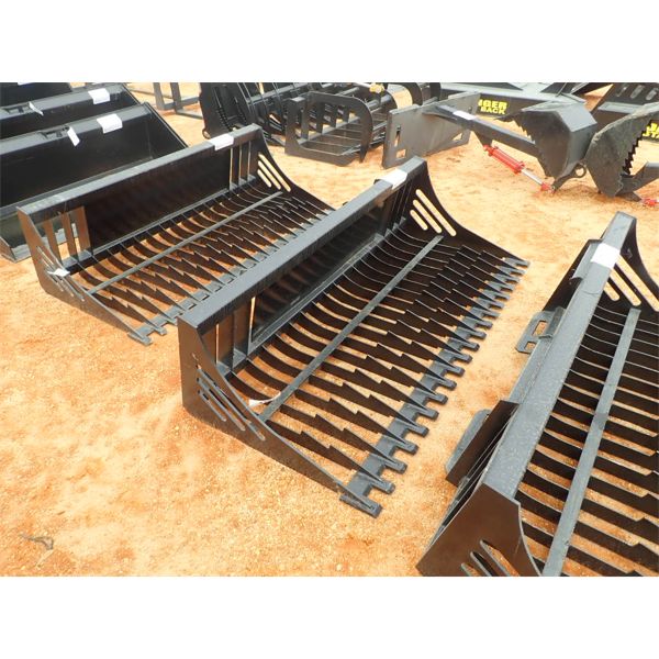 78" SKELETON ROCK BUCKET (FITS SKID STEER LOADER) (B5)