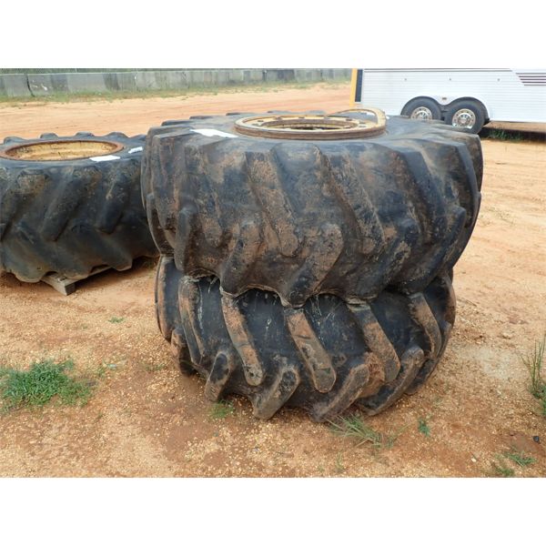 (2) 23.1-26 SKIDDER TIRES & WHEELS 