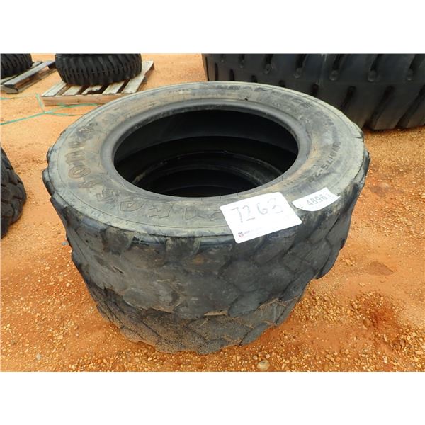 (2) 370/75-28 TIRES (NOT FOR HIGHWAY USE)