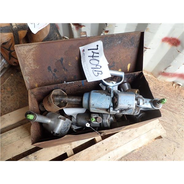 BOX OF AIR TOOLS & SOCKETS
