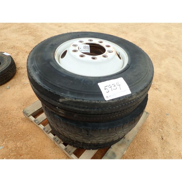 (3) 11R22.5 TIRES & RIMS (A-2)