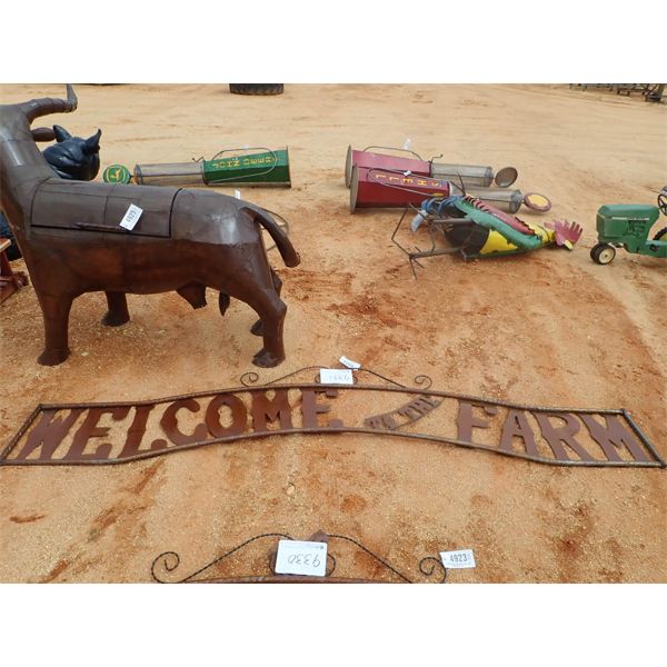 WELCOME TO FARM METAL SIGN  (C6)
