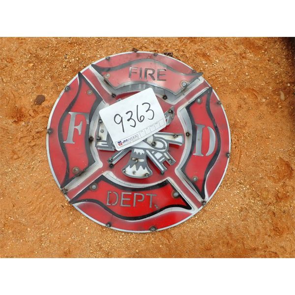 METAL FIRE DEPT SIGN  (C6)