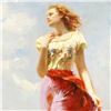 Image 2 : Pino (1939-2010), "Wind Swept" Artist Embellished Limited Edition on Canvas (24"