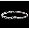 Image 2 : 1.45 ctw Diamond Bangle Bracelet - 14KT White Gold