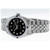 Image 8 : Rolex Mens 36 Datejust Black Diamond & Ruby Oyster Perpetual Serviced Polished