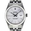 Image 1 : Rolex Mens Stainless Steel 36MM Slate Grey Index Datejust Wristwatch Polised Ser