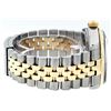 Image 3 : Rolex Mens 2 Tone Rare Champagne Tapestry Index 36MM Datejust Wristwatch Oyster