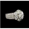 Image 1 : 14KT White Gold 3.17 ctw Diamond Ring