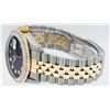 Image 9 : Rolex Mens 2 Tone Maroon Princess Cut Diamond Datejust Wristwatch With Rolex Box