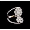 Image 1 : 1.92 ctw Diamond Ring - 14KT White Gold