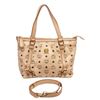 Image 1 : MCM Ivory Visetos Coated Canvas 2 Way Shoulder Bag