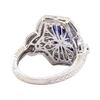 Image 3 : 1.99 ctw Tanzanite and Diamond Ring - Platinum