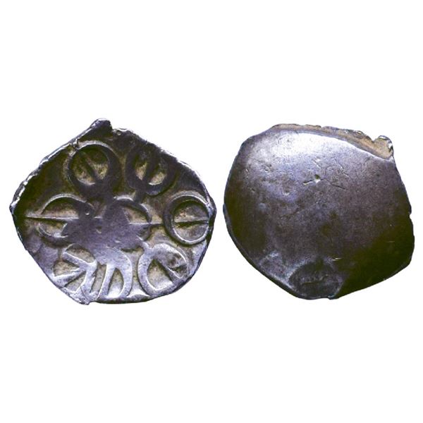 Ancient India: Gandhara Janapada, Archaic Punch Marked Coinage, Silver Shana, 1.41gms