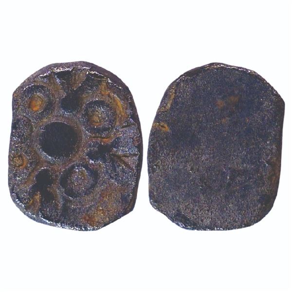 Ancient India: Avanti Janapada, Archaic Punch Marked Coinage, Silver ½ Karshapana, 1.60gms