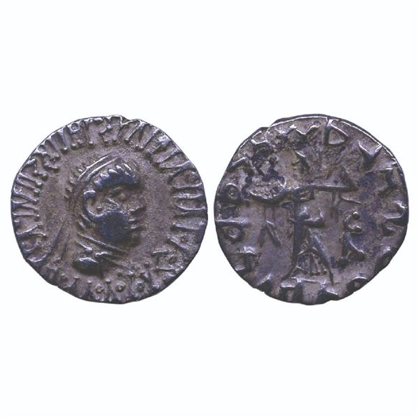 Ancient India: Indo-Greeks, Apollodotus II (c. 65-55 BC), Silver Drachm, 2.39gms