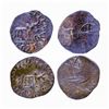 Image 1 : Ancient India: Post-Satavahana, Kadambas of Banvasi, Potin Unit (2), 1.86g, & 1.05gms