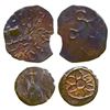Image 1 : Ancient India: Post-Satavahana, Kadambas of Banvasi (2), Potin Unit, 0.63gms & 0.94gms