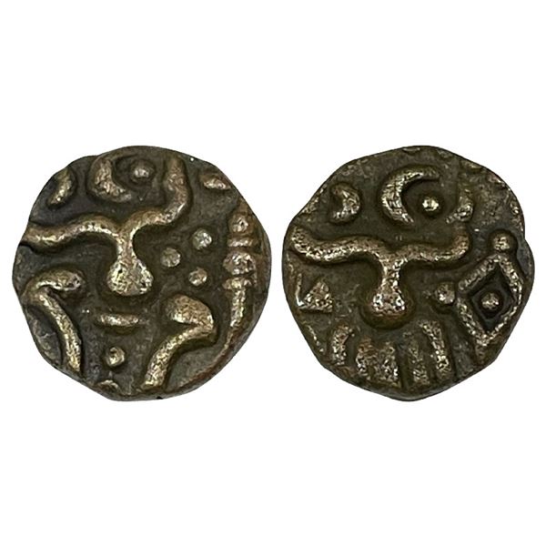 Medieval India: Venad Cheras, Anonymous Issue, Copper Kasu, 3.42gms