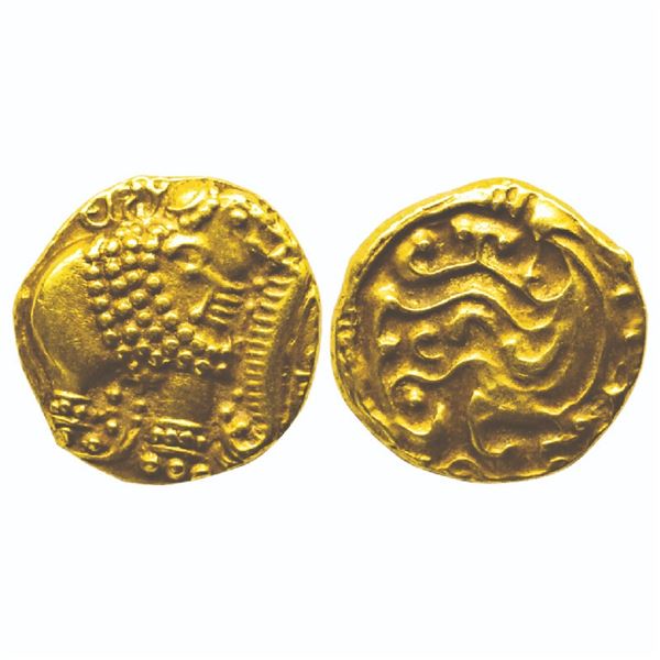 Medieval India: Western Gangas (c. 10th cent. AD), Gold Gajapati Gadyana, 3.91gms