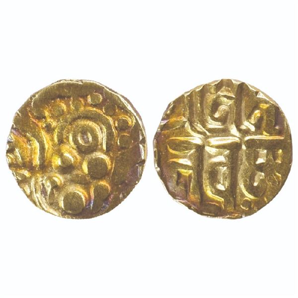 Medieval India: Chandellas of Jejakabhukti, Madana Varman (c. 1129-1163 AD), Base Gold 1 1/8 Masha,