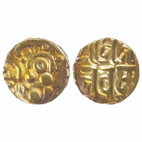 Medieval India: Chandellas of Jejakabhukti, Madana Varman (c. 1129-1163 AD), Base Gold 1 1/8 Masha, 