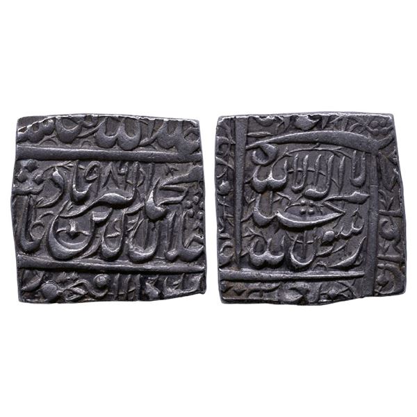 Mughals: Akbar, Silver Square Rupee, Dar-us-Sultanate Fathpur Mint, 11.43gms