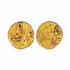 Image 1 : Mughals: Shah Jahan II, Gold ½ Fanam,Karpa Mint, 0.19gms