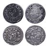 Image 1 : East India Company: Silver Double Fanam (2), 2nd issue, 1808, 1.67g & 1.72g