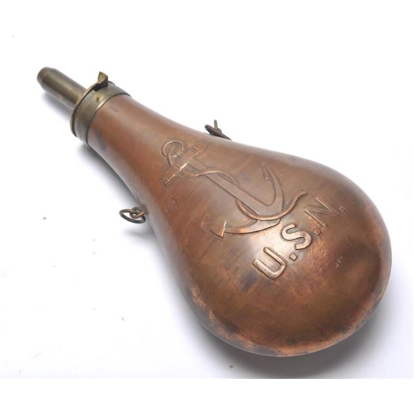 21BK-65 FOWLED ANCHOR NAVY FLASK