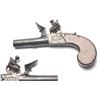 Image 12 : 21BG-A242 CASED FLINTLOCK TRAVELING PISTOLS
