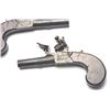 Image 15 : 21BG-A242 CASED FLINTLOCK TRAVELING PISTOLS